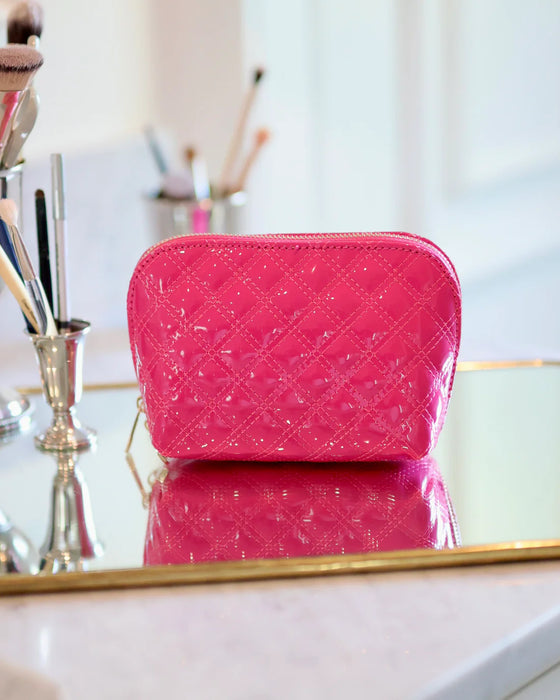 Ibiza Small Pouch Hot Pink Patent by Caroline Hill