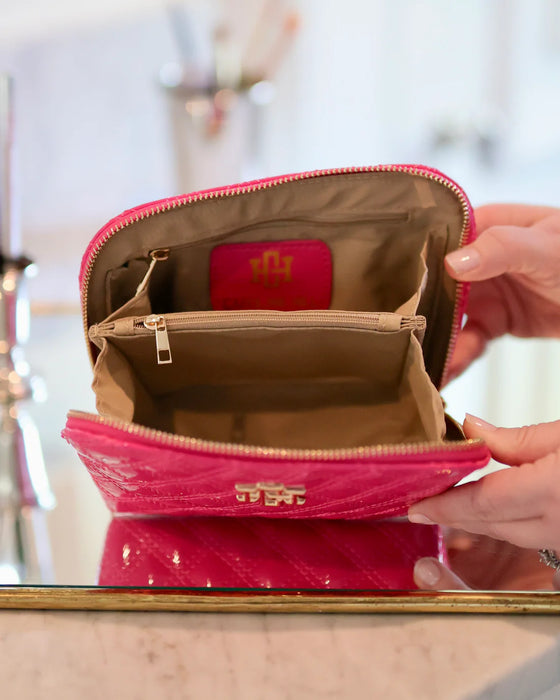 Ibiza Small Pouch Hot Pink Patent by Caroline Hill