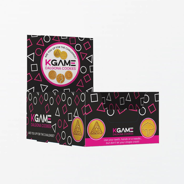 KGAME Dalgona Cookie Tin (2 Cookies) .  As Seen on Squid Games
