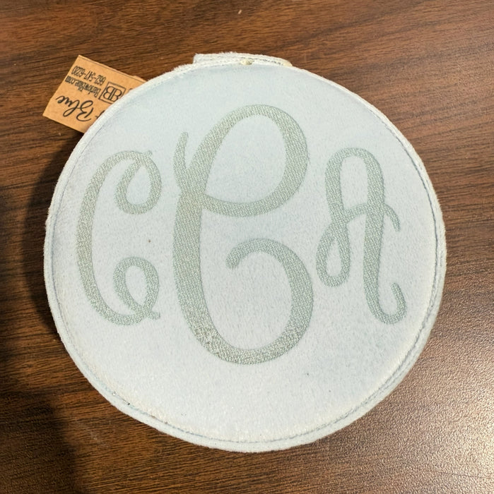 Personalized Small Zip Up Jewelry Box.  Available in Smooth Finish & Velvet.  *Personalization Included!