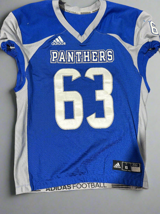 Retired Blue Panther Football Official Game Jerseys
