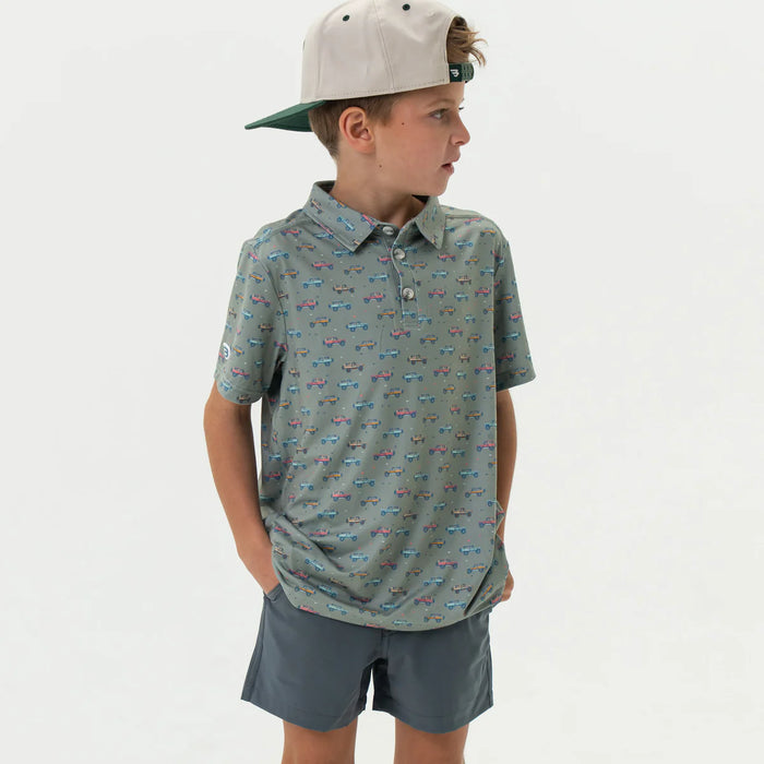 TODDLER/YOUTH Burlebo Vintage Cruiser Performance Polo
