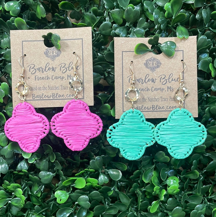 Colorful Clover Earrings -2 Colors!