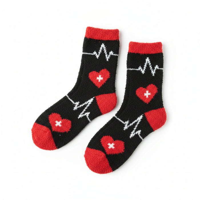 Soft and Cozy Heart Beat Socks