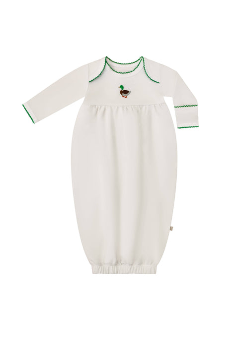 Mallard Pip Embroidered Gown