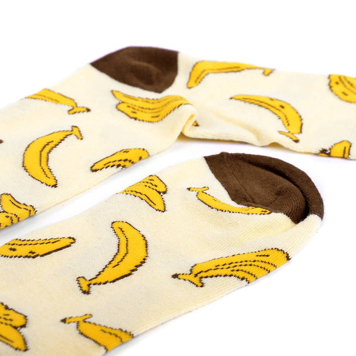 Bananas Adult Socks.  Unisex Sizing.