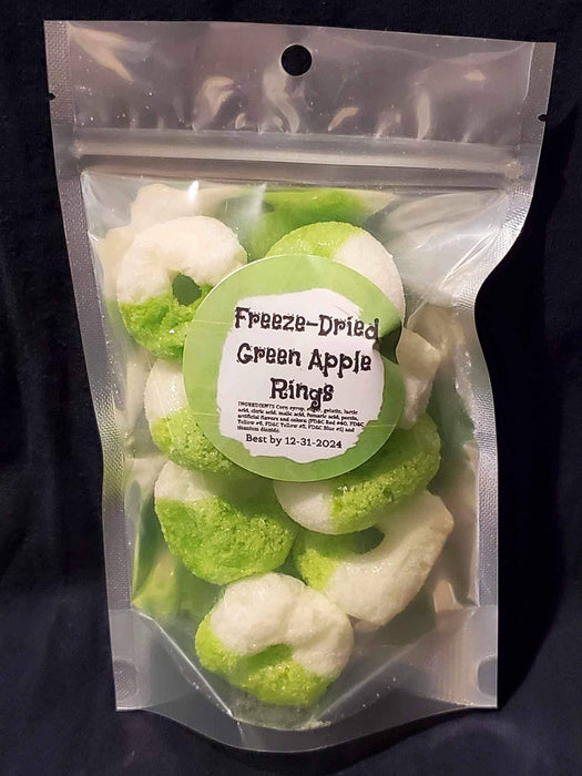 Freeze Dried Candy Green Apple Rings