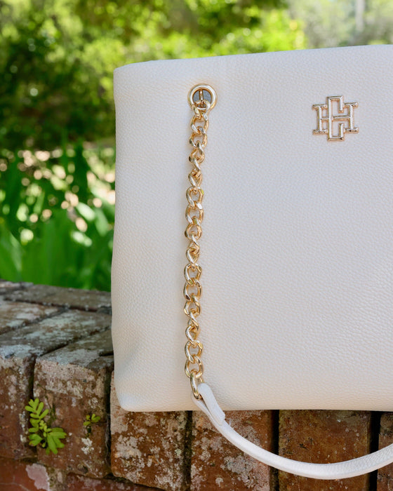 Blair Tote Cream Purse by Caroline Hill