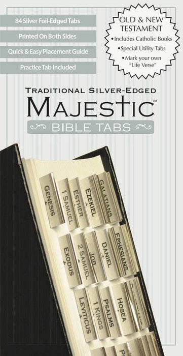 Majestic Traditional Silver Edged Bible Tabs
