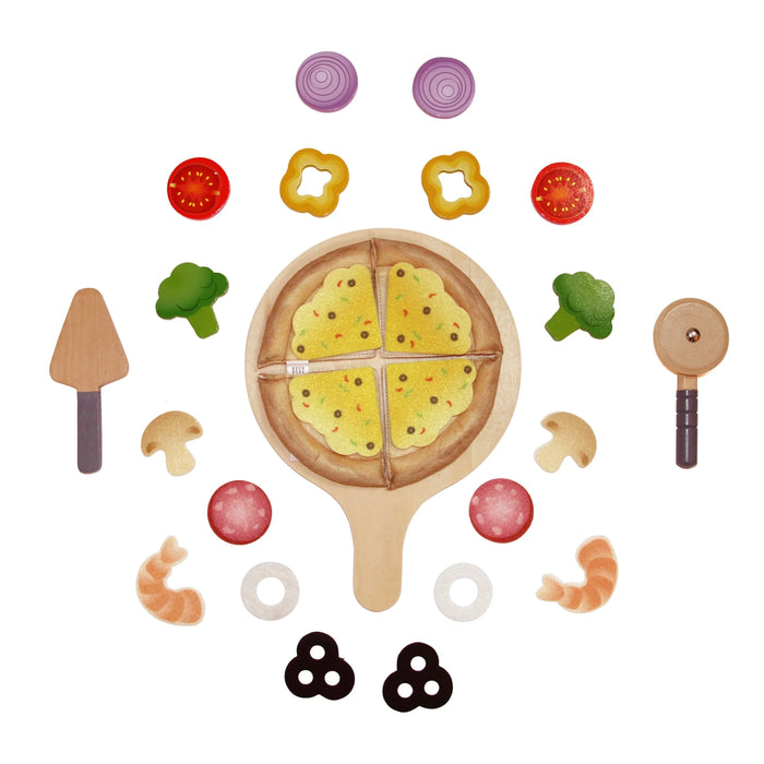 Kitchen Perfect Pizza Food Playset, 2-In-1 Pizza Oven & Delivery Box, 29 Pieces