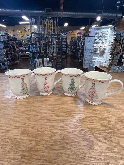 Christmas Tree Stoneware Mugs- Available in 4 Styles!