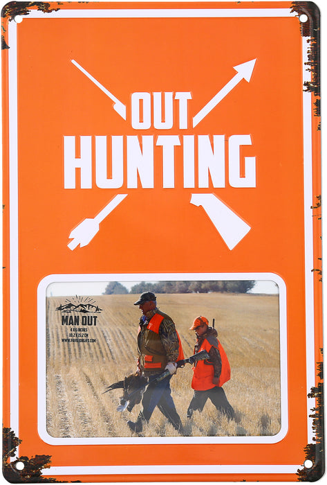 Out Hunting (4x6) Tin Picture Frame