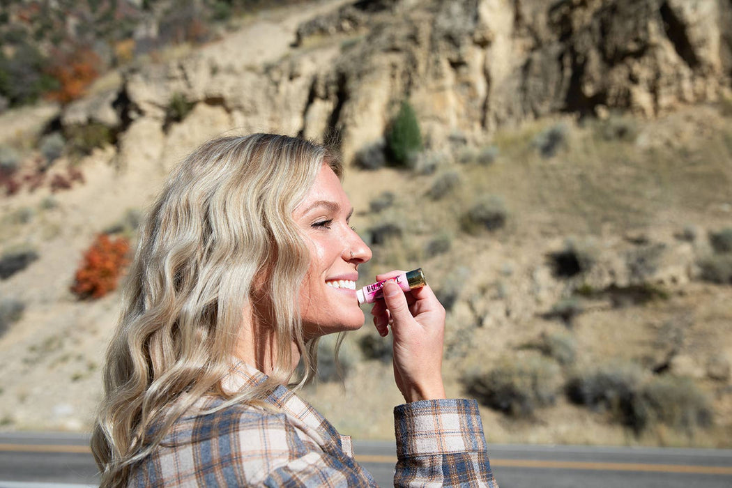 Balmshot Pink Camo Vanilla Mint Lip Balm in a Bullet