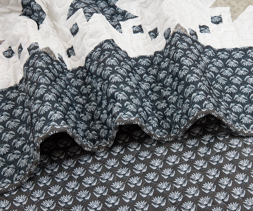 Midnight Stars Quilted Throw