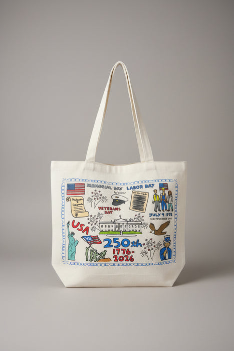 250th Year America Cream Tote Bag