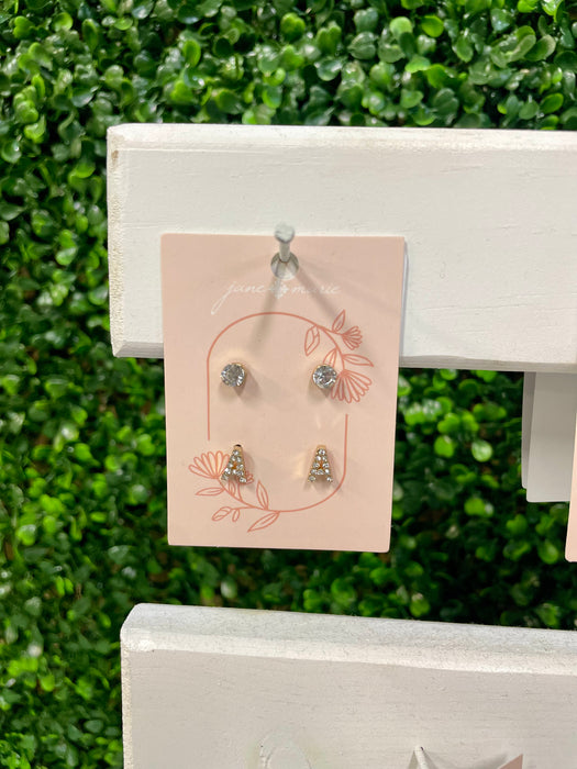 Stated in A Letter! Initial Earring Set