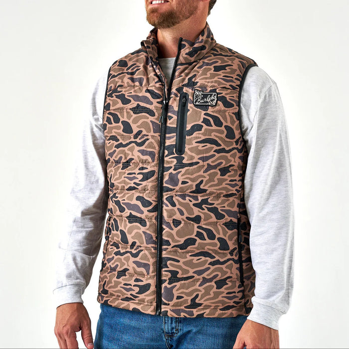 Gauge Camo Puffer Vest by Burlebo