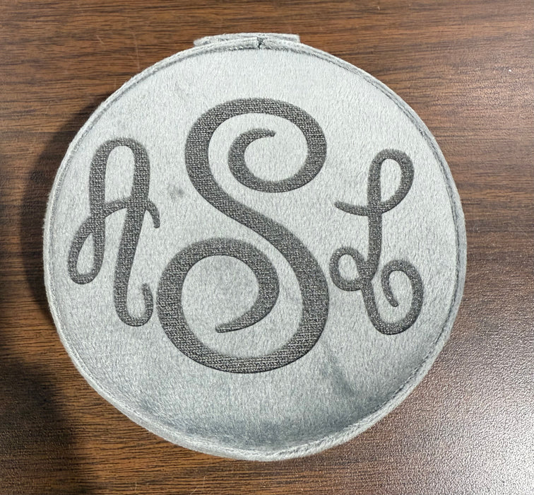 Personalized Small Zip Up Jewelry Box.  Available in Smooth Finish & Velvet.  *Personalization Included!