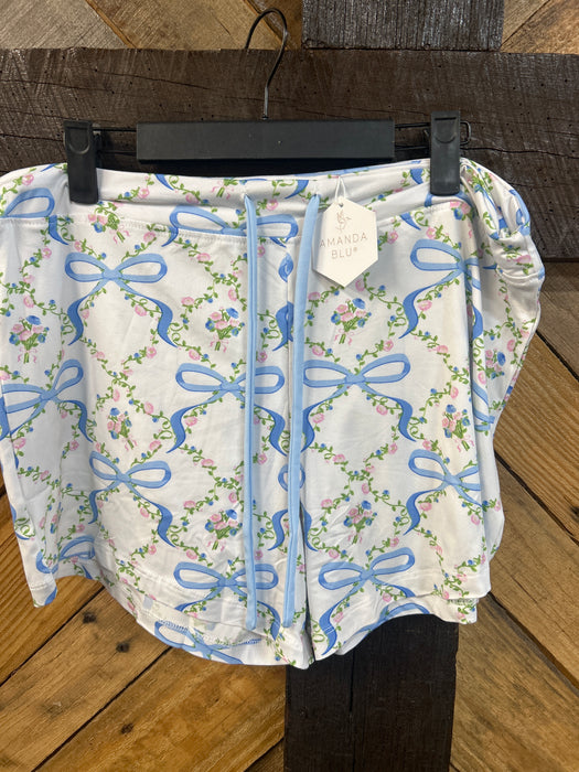 Bows & Blossoms Pajama Shorts