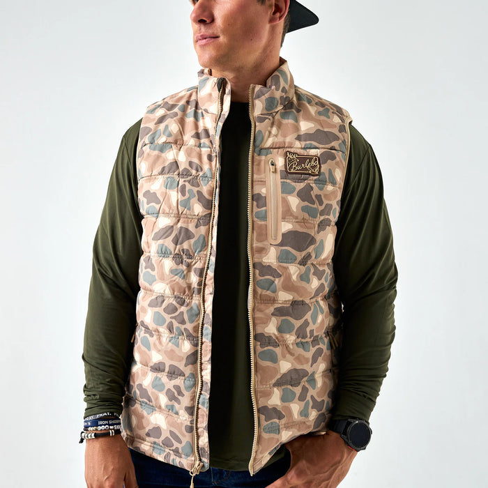 Pintail Camo Puffer Vest by Burlebo