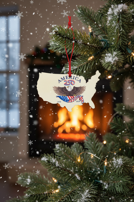 America250™ Eagle USA Shape Ornament
