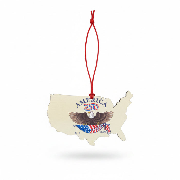 America250™ Eagle USA Shape Ornament