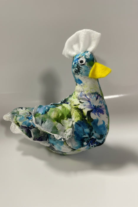 Miniature Hand Sewn Chickens .  Made from Fun Fabric or Vintage Feed Sacks.