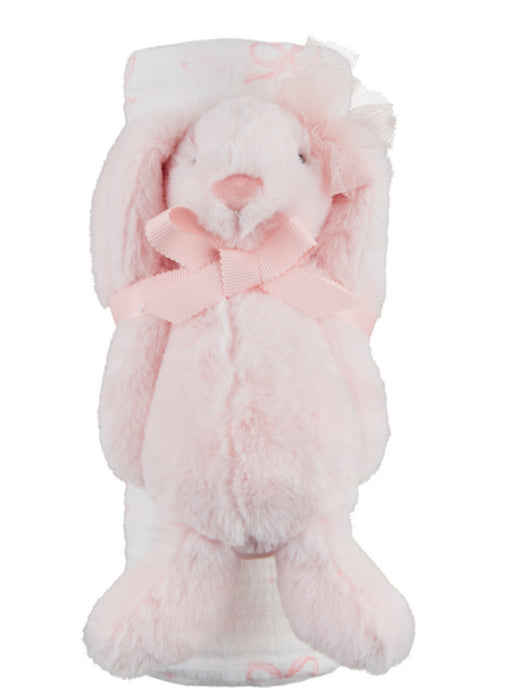 Bow Swaddle & Rattle Set