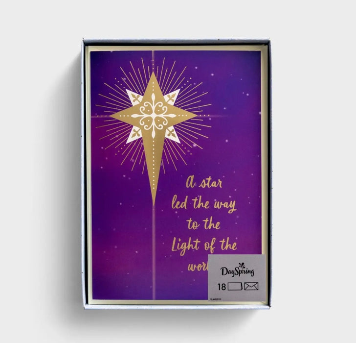 Light of the World - 18 Christmas Boxed Cards, KJV