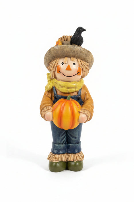 Resin Harvest Scarecrow Figurine