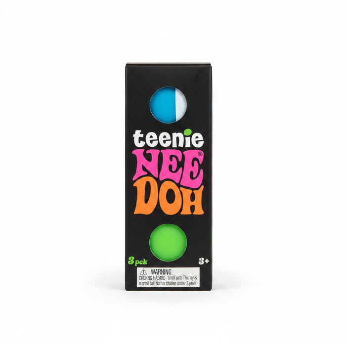 Teenie NeeDoh Squish Ball Small Groovy Glob - Set of 3 Squish Balls.
