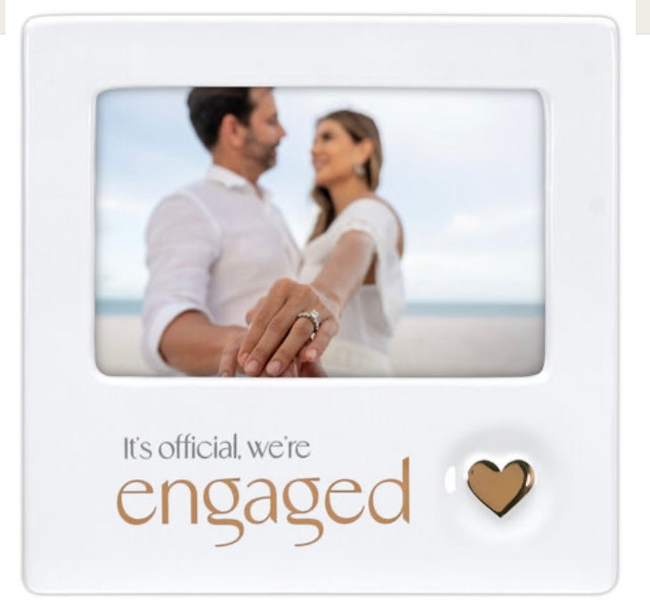 It’s Official. We're Engaged (4x6) Ceramic Picture Frame