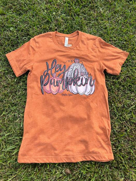 Hey Pumpkin Graphic Tee - 2 Colors!