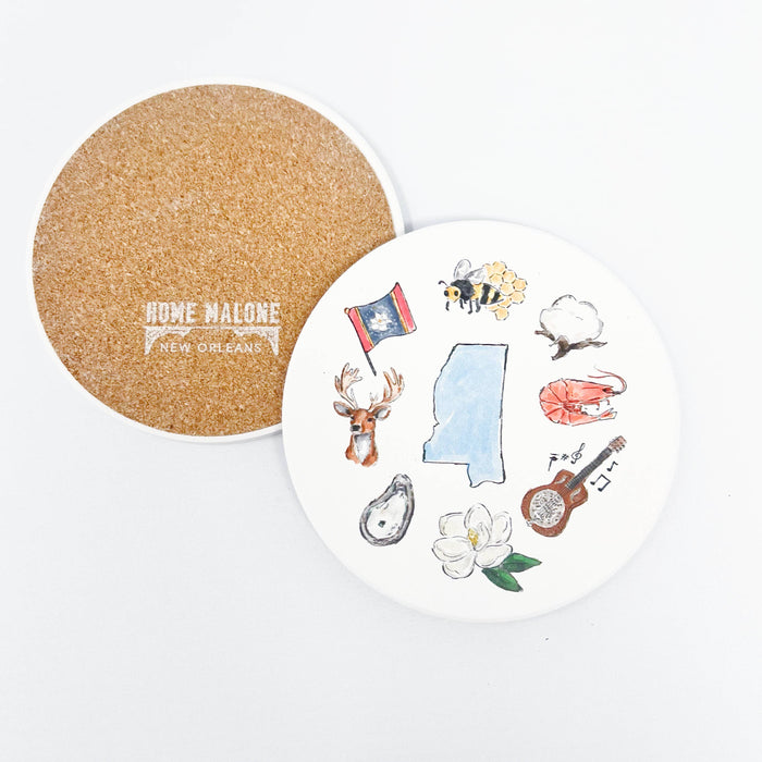 Mississippi Icons Coaster