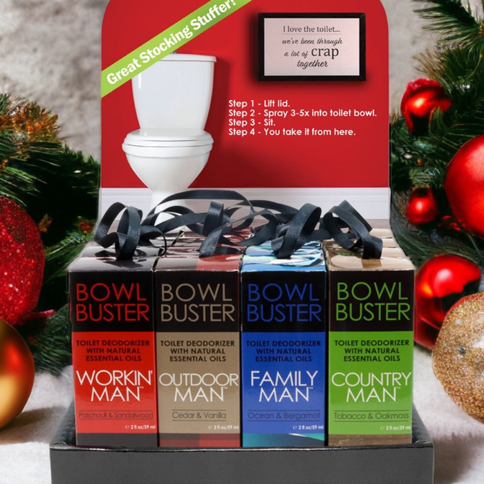 Men's Bowl Buster Toilet Spray.  Perfect Stocking Stuffer