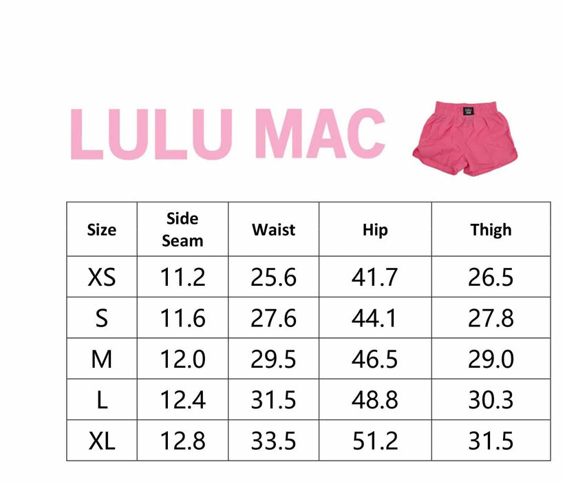Lavender Lulu Mac Logo Shorts
