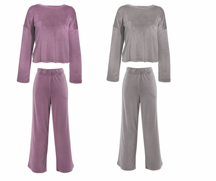 Luxe Long Sleeve Pajamas (REG/PLUS) - 3 Colors!