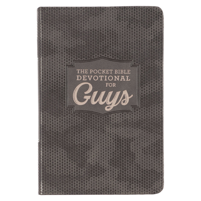 Camo Faux Leather Pocket Devotional for Guys