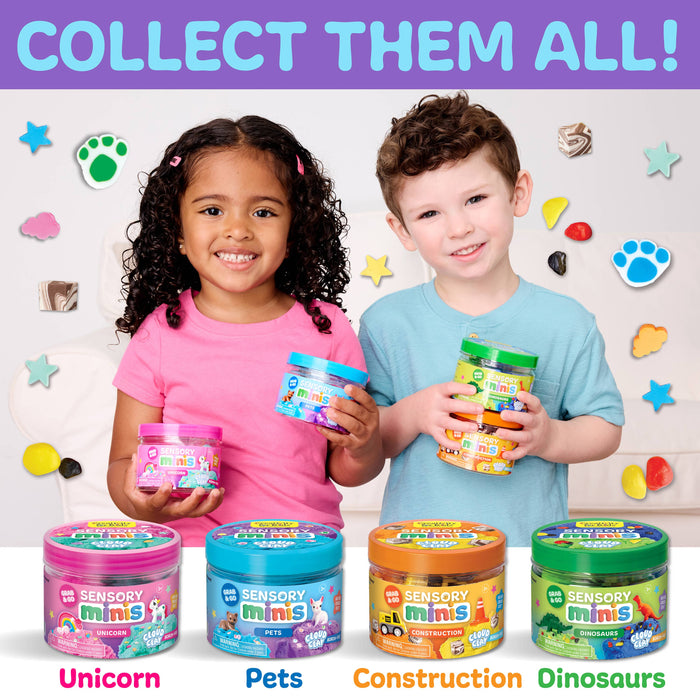 Sensory Mini Play Kit Jar with Cloud Clay: Pets Theme