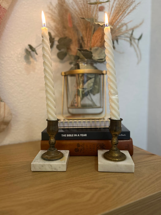 Vintage Brass Candlesticks.  Perfect for Every Home.  Sold Individually.