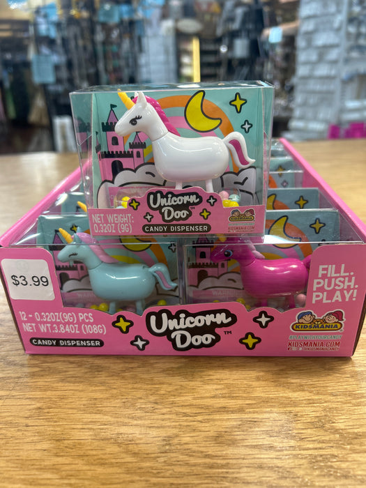 Kidsmania Unicorn Doo Candy Dispenser- Available in 3 Colors
