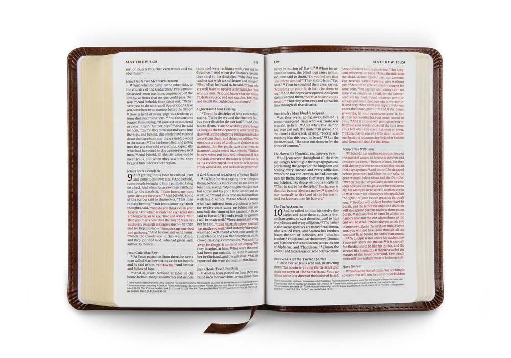 ESV Compact Bible, Red Letter, TruTone®, Brown