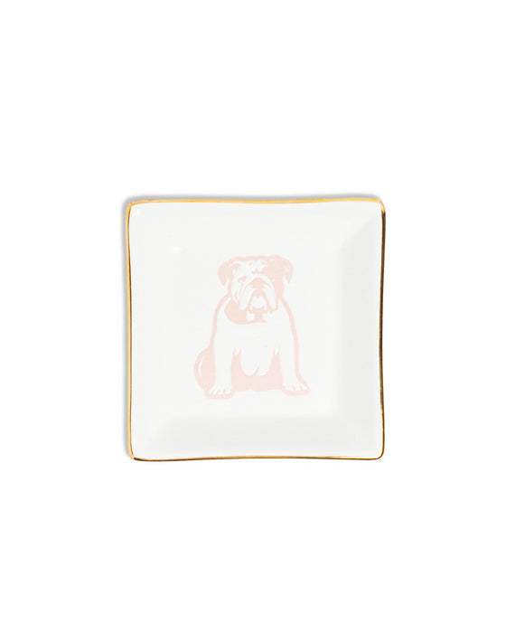 Pink Bulldog Trinket Dish