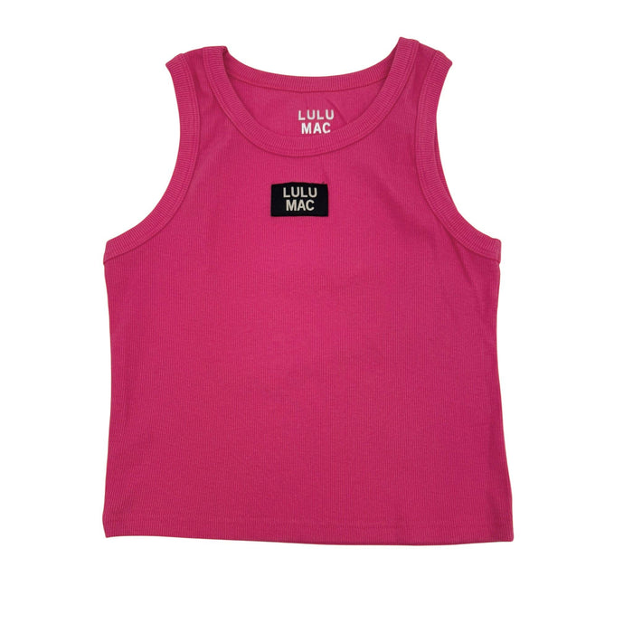 Hot Pink Lulu Mac Logo Tank