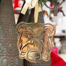 Bulldog Face Ornament