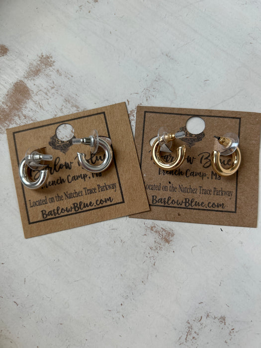 Let it Go Small Hoop Earrings - 2 Colors!