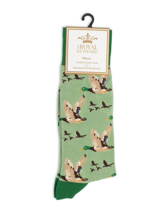 Men's Flying Mallard Socks- One Size Fits All