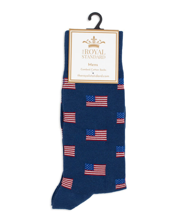 Men's American Flag Socks- One Size Fits All
