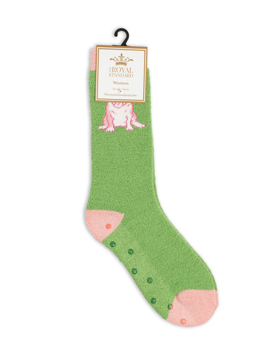 Women's Bulldog Snuggle Socks - One Size Fits All