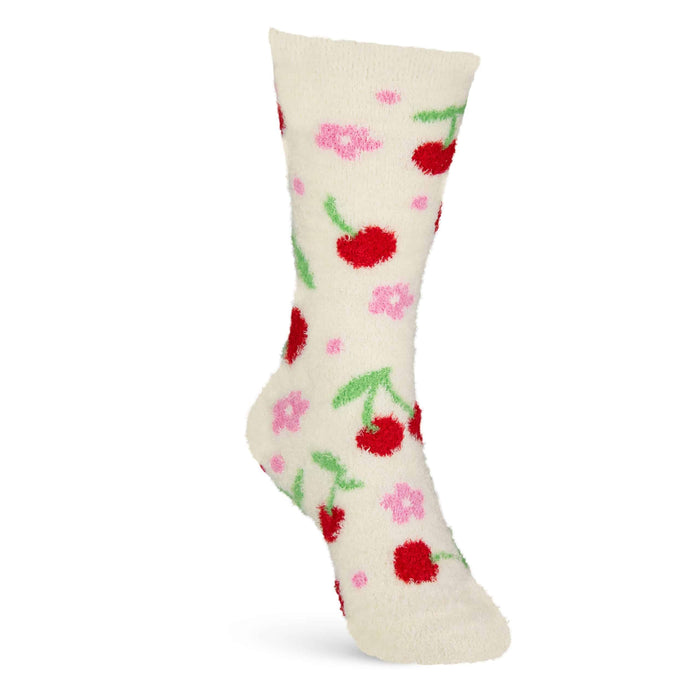Soft and Cozy Cherry Flowers Socks